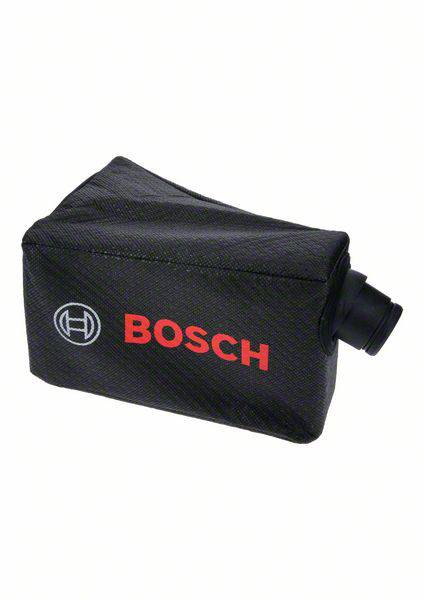 Sac à poussière Bosch, noir avec logo, pour utilisation comme récipient de collecte de poussière avec les outils électriques Bosch.