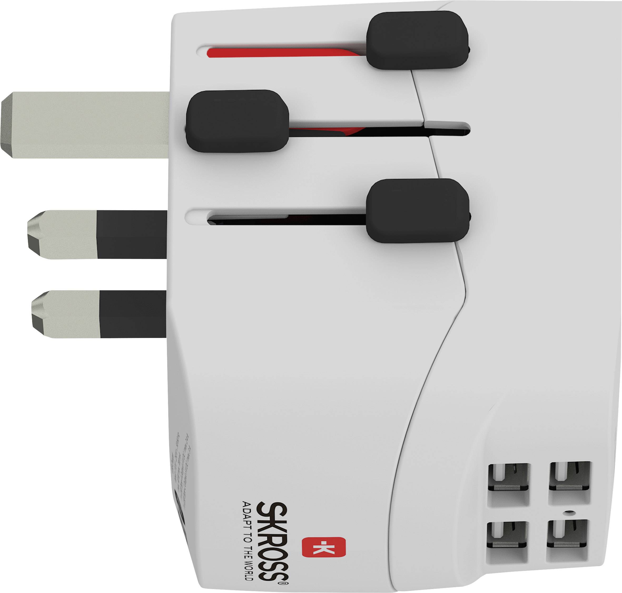Skross 1302461 Adaptateur de voyage PRO Light USB (4xA)