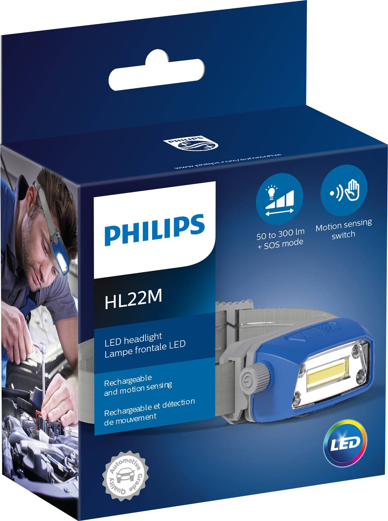 Philips Automotive LPL74X1 HL22M LED Lampe de travail à batterie 3 W 300 lm