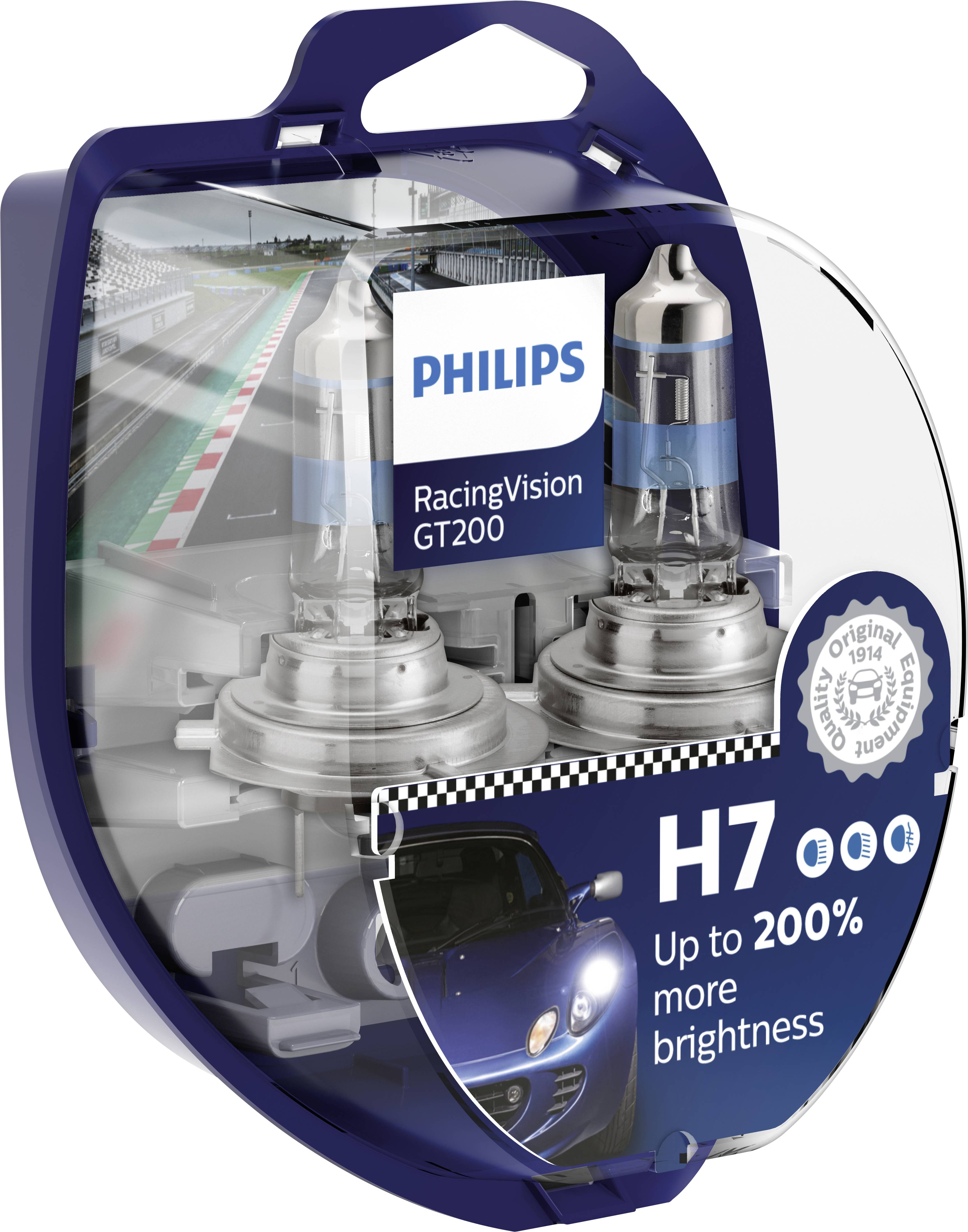 Philips Automotive 12972RGTS2 Ampoule halogène RacingVision H7 55 W 12 V