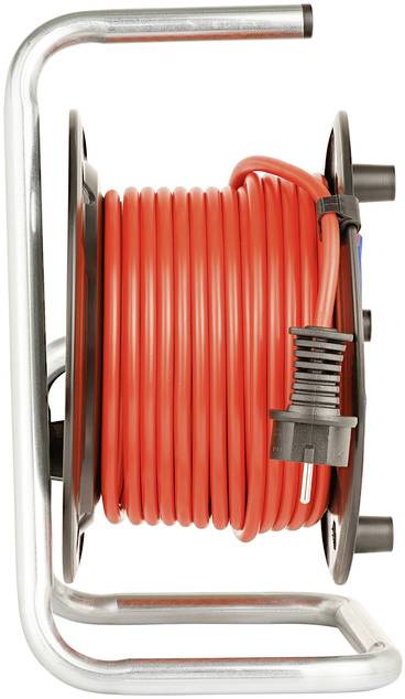 Brennenstuhl 1098530001 Enrouleur de câble 20.00 m rouge (mat) Prise mâle + contact de protection