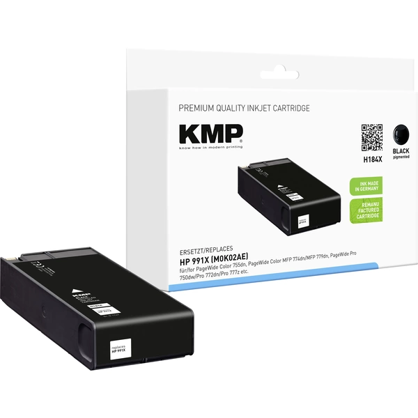 KMP Encre compatible remplace HP 991X, M0K02AE noir H184X 1767,4001 KMP Encre compatible remplace HP 991X, M0K02AE noir H184X 1767,4001