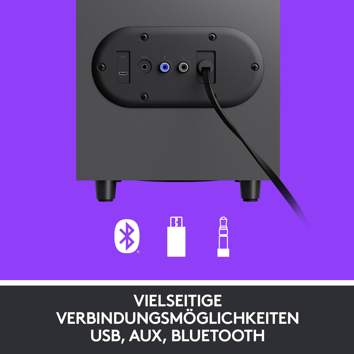 Logitech Z407 2.1 Enceintes PC Bluetooth, filaire 40 W noir