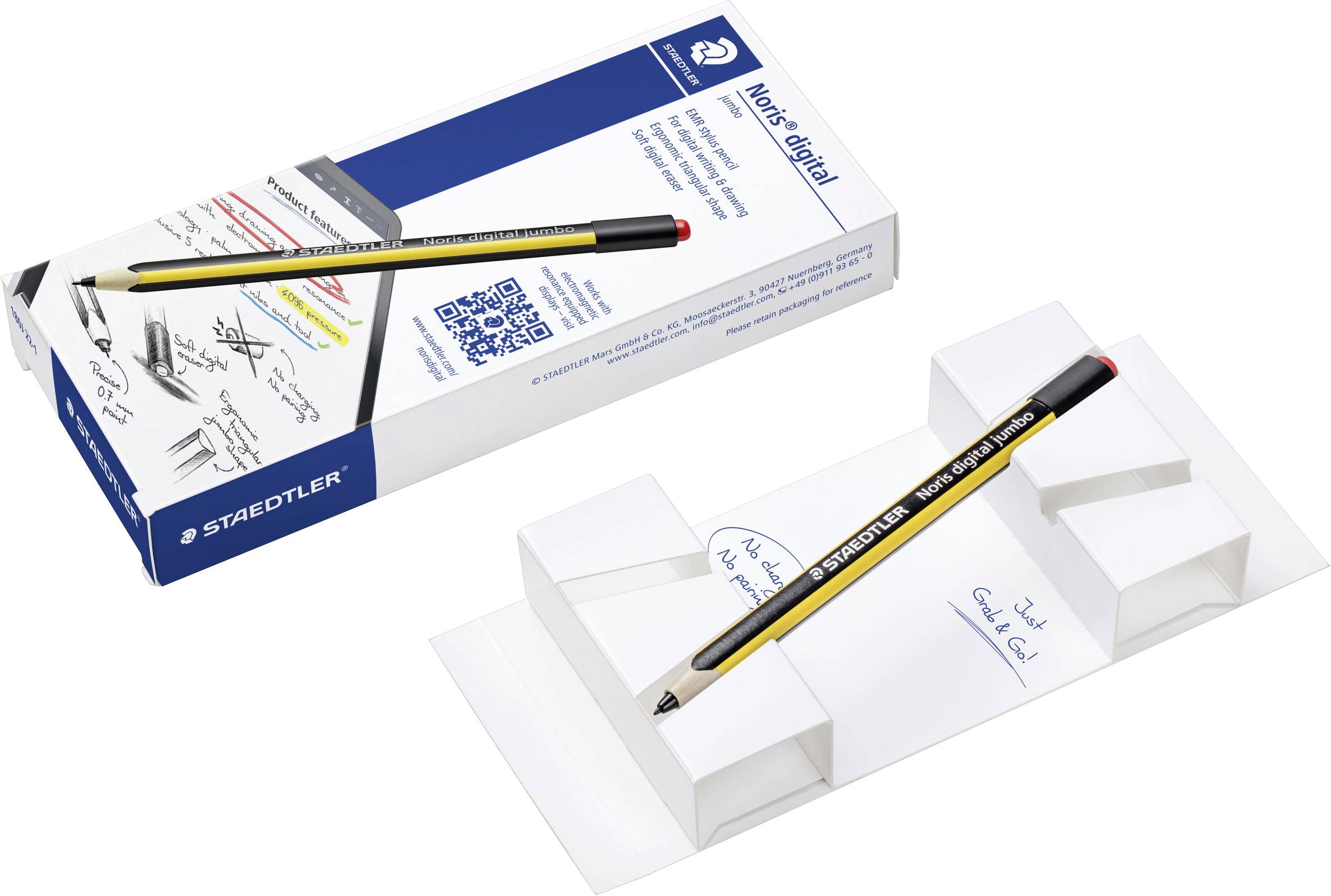 Staedtler Noris® digital jumbo Stylo numérique noir/jaune
