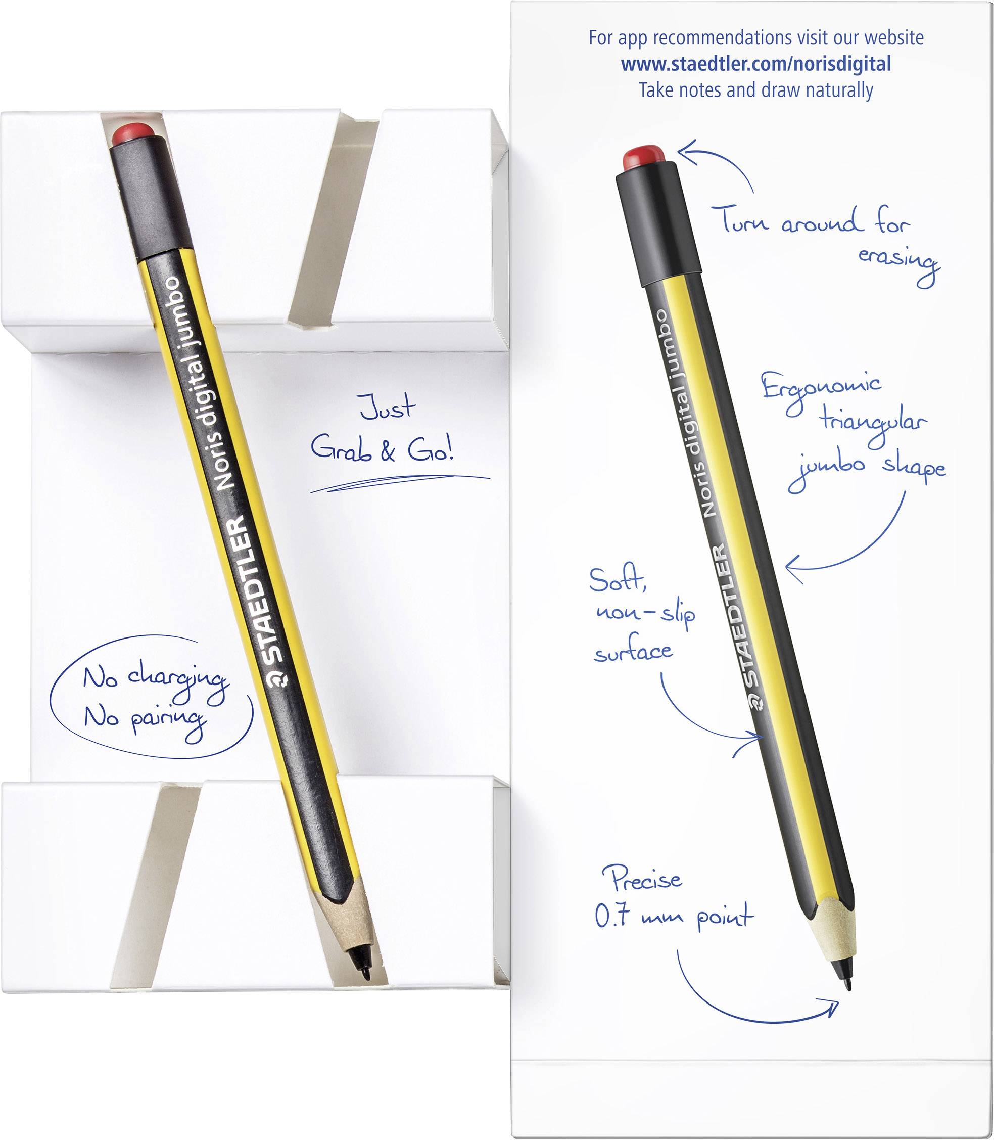 Staedtler Noris® digital jumbo Stylo numérique noir/jaune