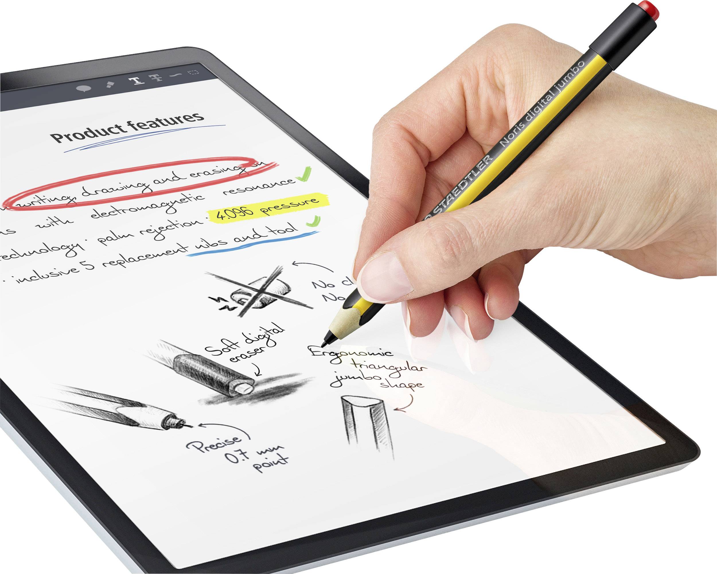 Staedtler Noris® digital jumbo Stylo numérique noir/jaune
