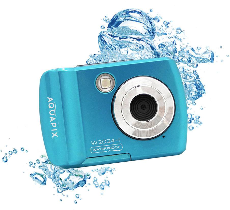 Aquapix W2024 Splash Iceblue Appareil photo numérique 16 Mill. pixel bleu caméra submersible