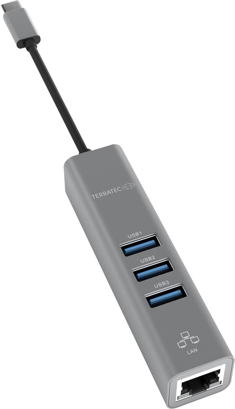Hub Multiport USB-C® (USB 3.1) Terratec CONNECT C2 gris