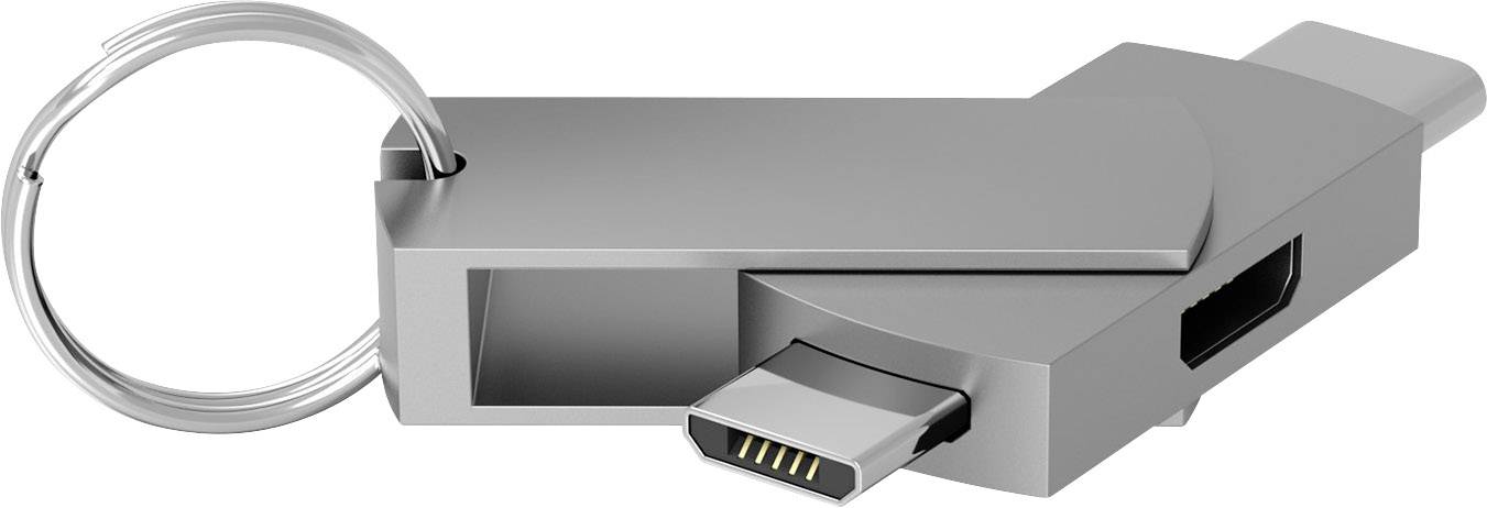Terratec USB 2.0 Adaptateur [1x Micro USB femelle - 1x Micro USB mâle, USB-C® mâle] CONNECT C600