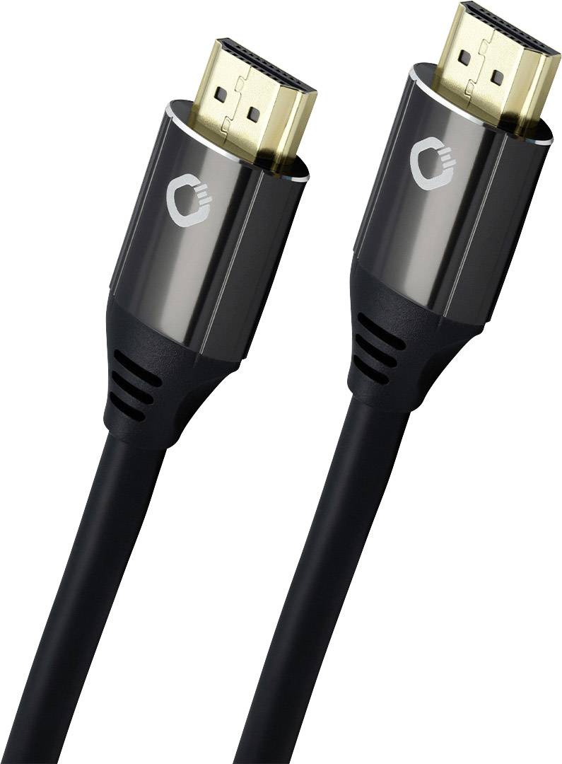 Câble de raccordement Oehlbach HDMI Fiche mâle HDMI-A, Fiche mâle HDMI-A 1.50 m noir D1C92492 8K UHD Câble HDMI