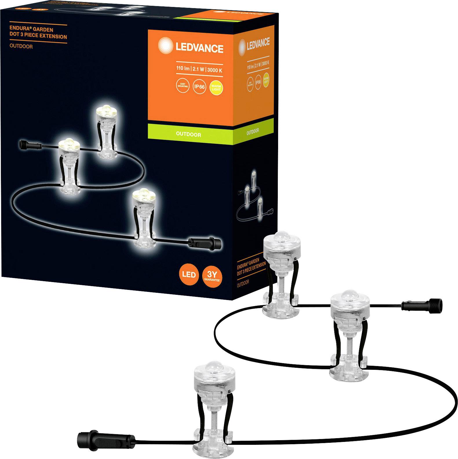 LEDVANCE 4058075478510 Endura Garden Dot Guirlande lumineuse LED LED 2.1 W transparent