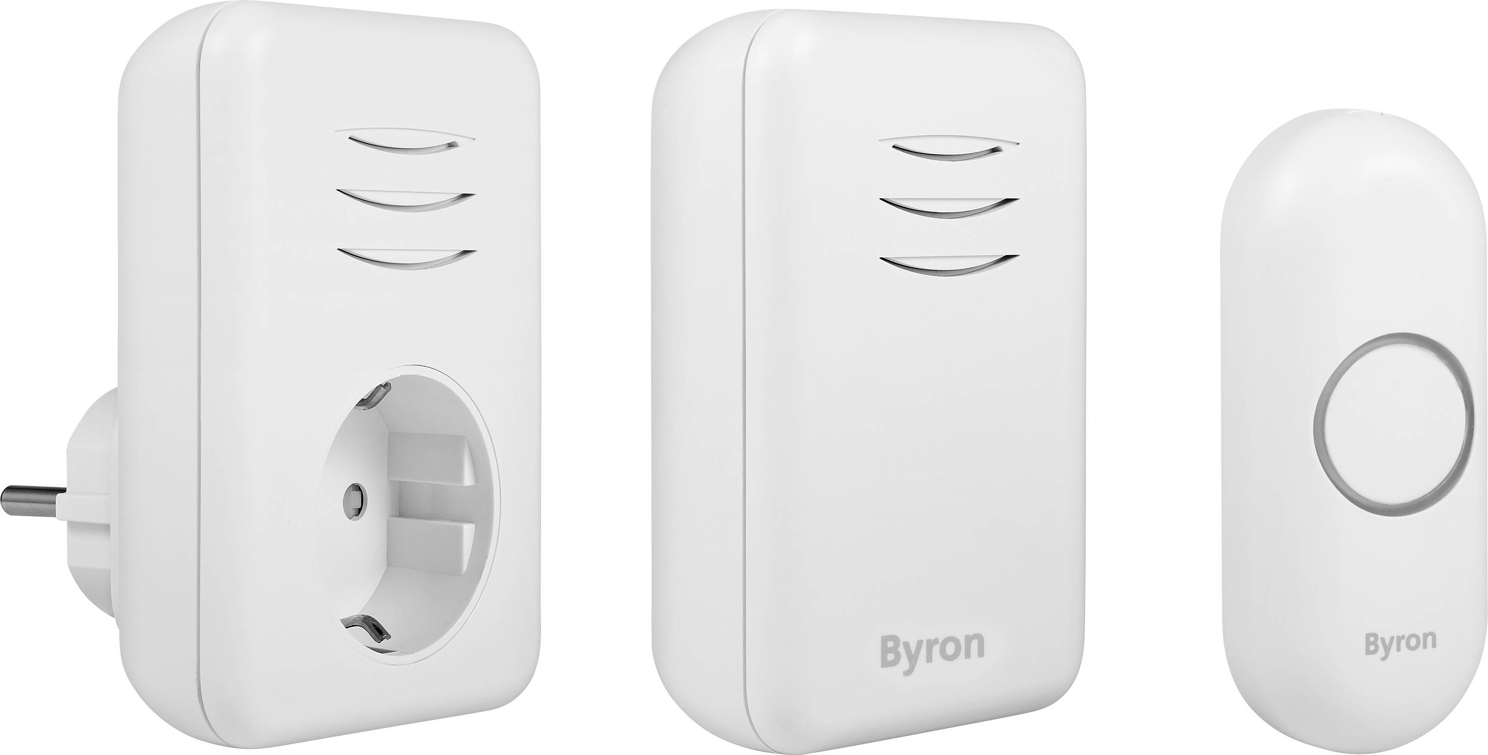 Set complet pour Sonnette sans fil Byron DBY-22316 150 m blanc