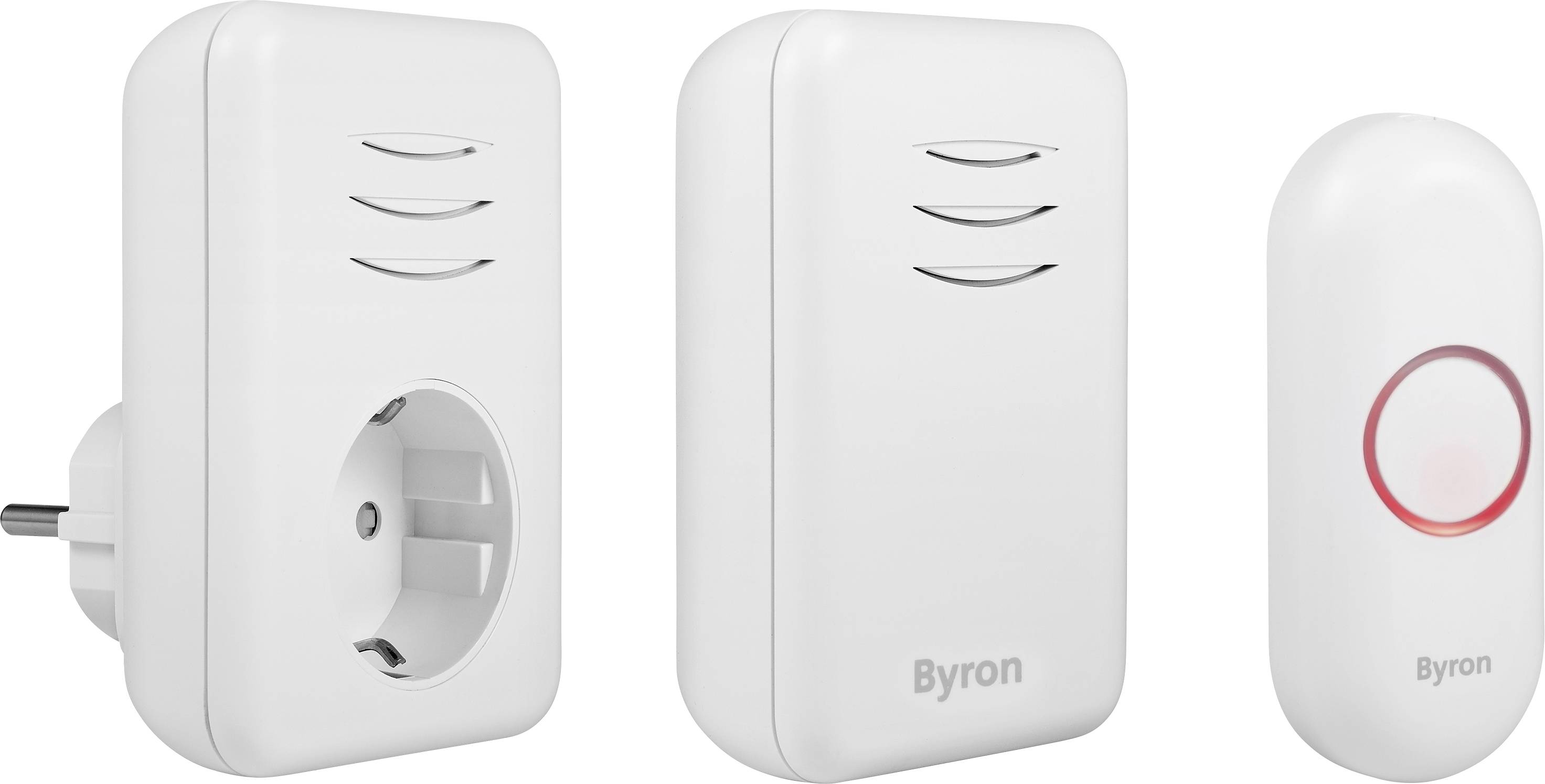 Set complet pour Sonnette sans fil Byron DBY-22316 150 m blanc