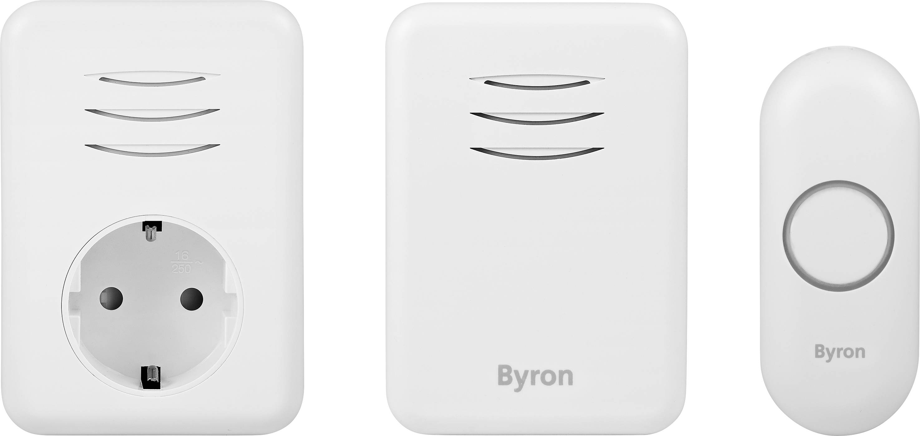 Set complet pour Sonnette sans fil Byron DBY-22316 150 m blanc
