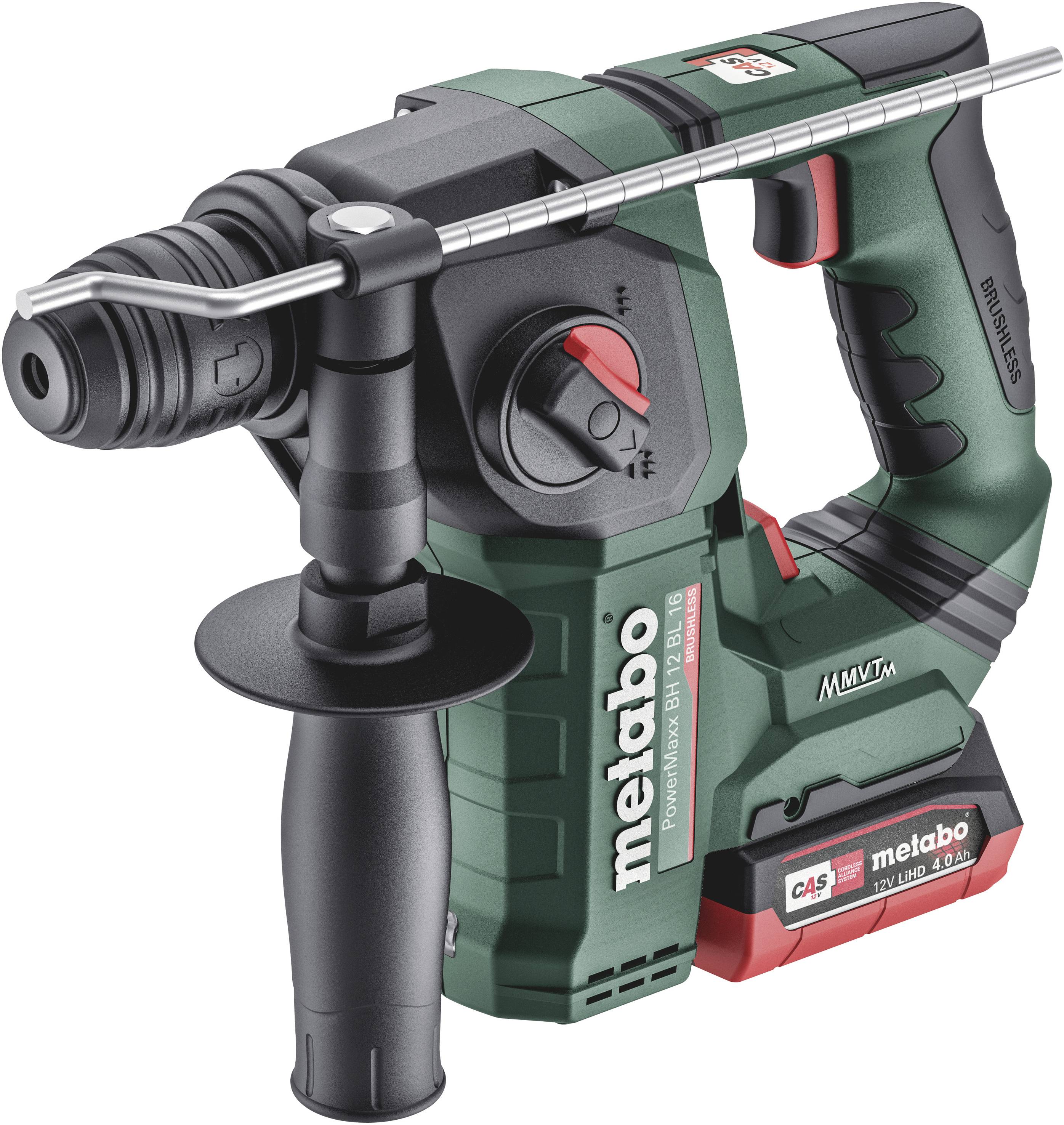 Marteau perforateur sans fil Metabo PowerMaxx BH 12 BL 16 600207800 12 V 4 Ah LiHD