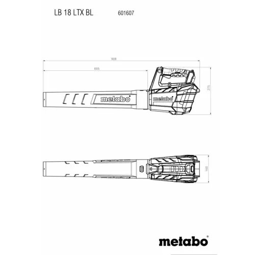 Metabo LB 18 LTX BL sans fil 601607850 Souffleur Metabo LB 18 LTX BL sans fil 601607850 Souffleur