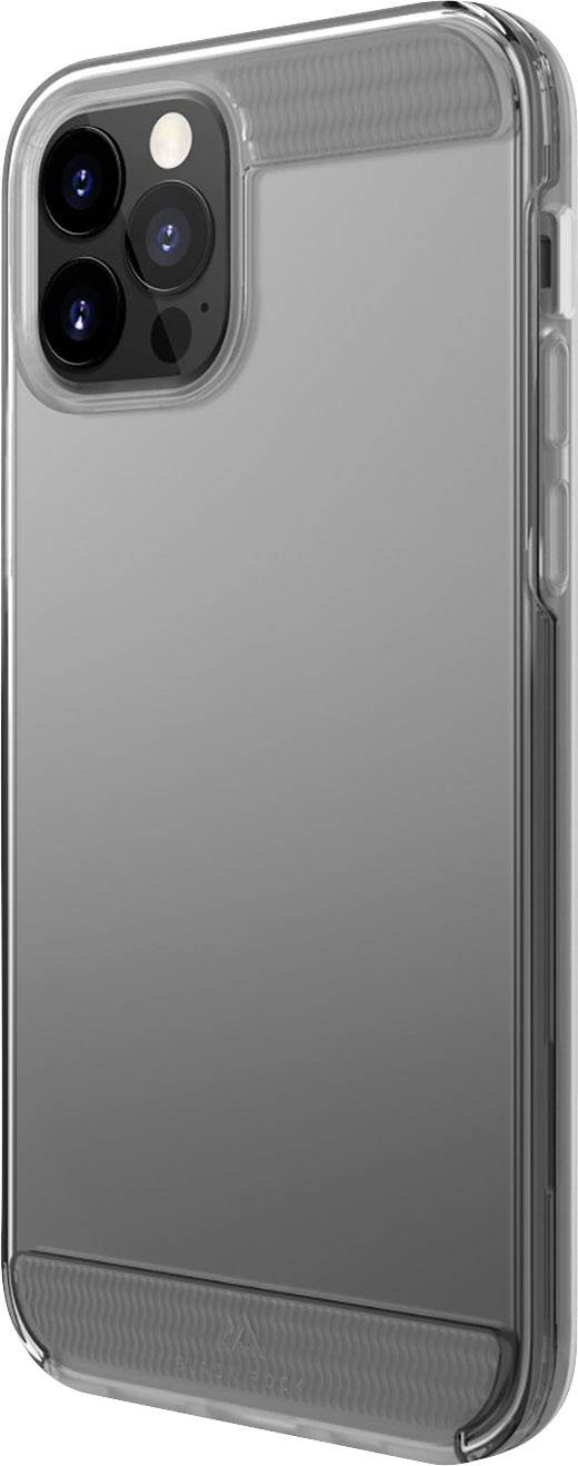 Un boîtier de smartphone transparent avec un module caméra en haut à gauche ; des coins renforcés assurent une protection supplémentaire.