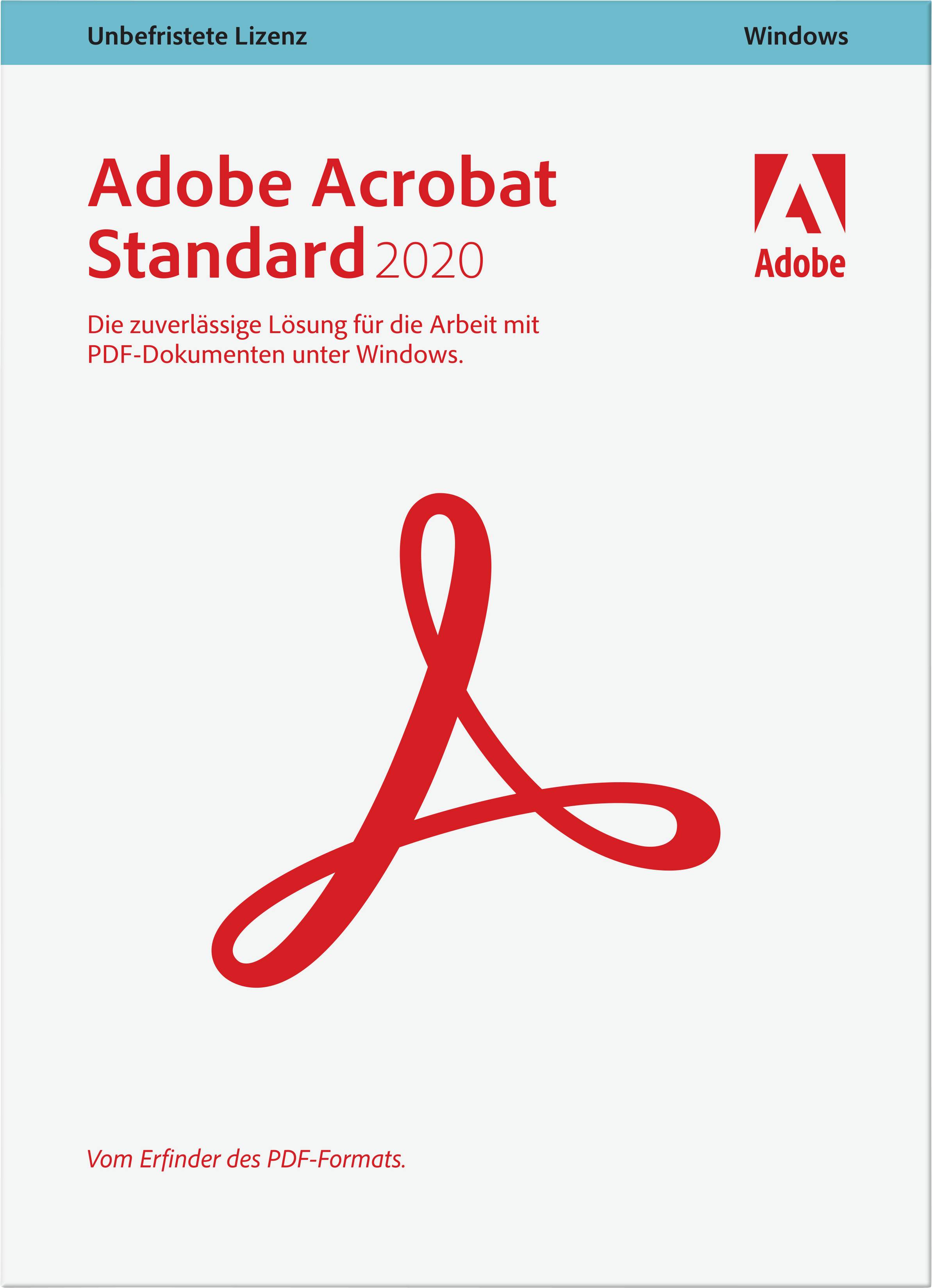 Adobe Acrobat Standard 2020 version complète, 1 licence Windows Logiciel PDF