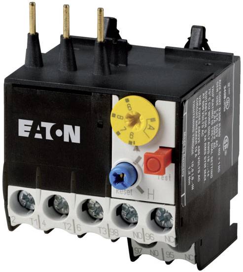 Un contacteur électrique d'une marque avec régulateur et bornes de connexion pour circuits électriques.