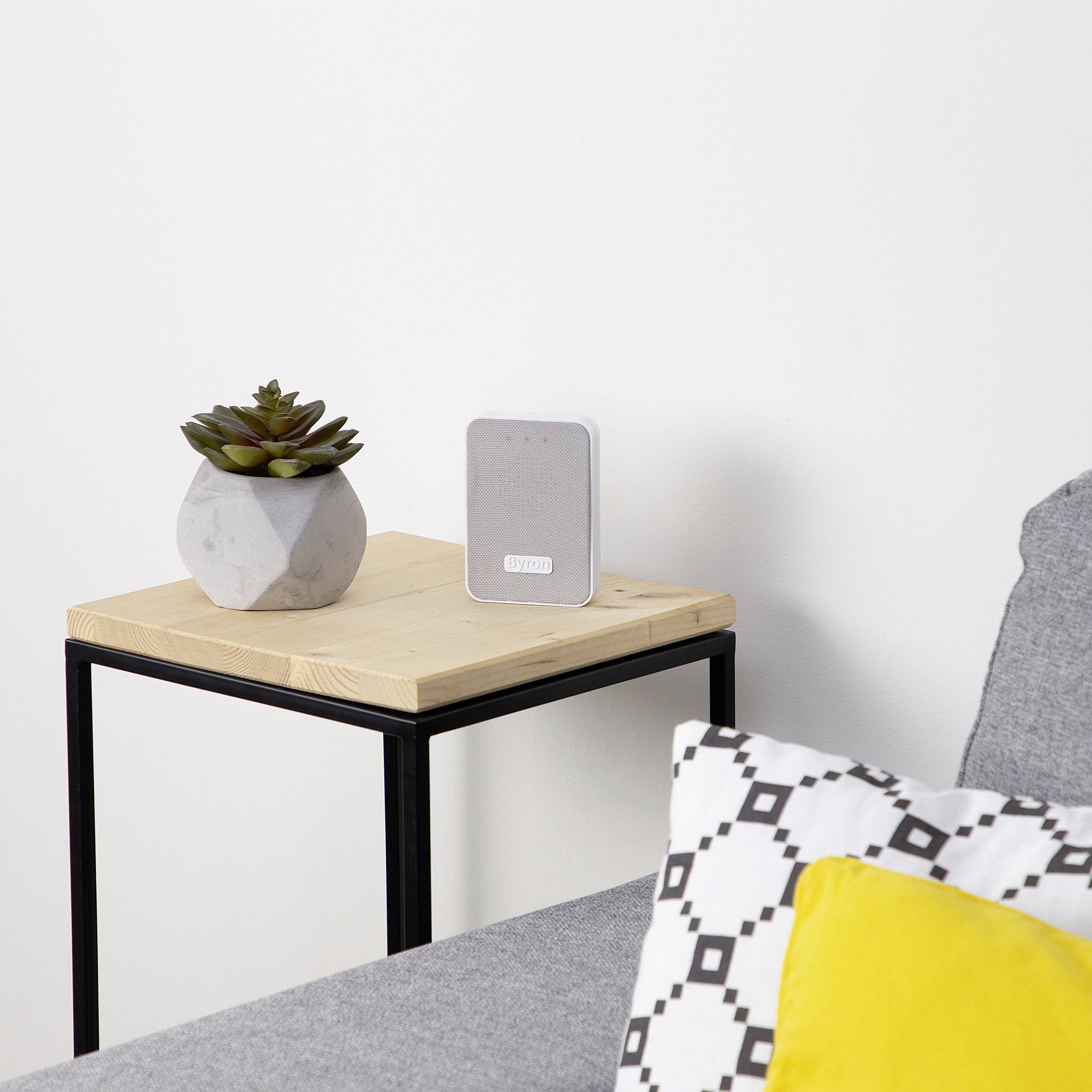 Set complet pour Sonnette sans fil Byron DBY-22321 150 m gris, blanc