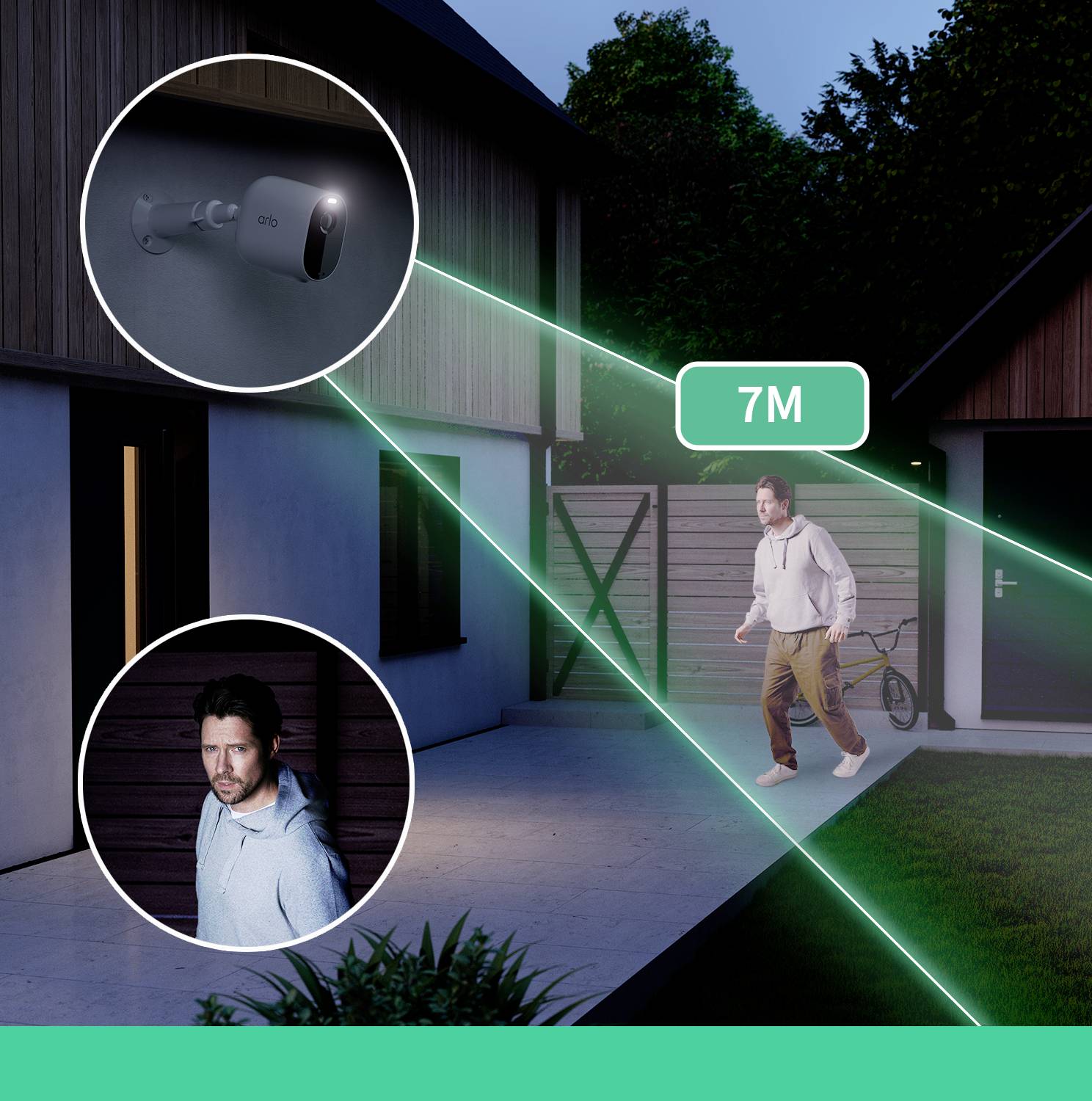 ARLO SPOTLIGHT CAMERA 1-PACK BLK VMC2030B-100EUS Wi-Fi IP-Caméra de surveillanceavec 1 caméra1920 x 1080 pixels