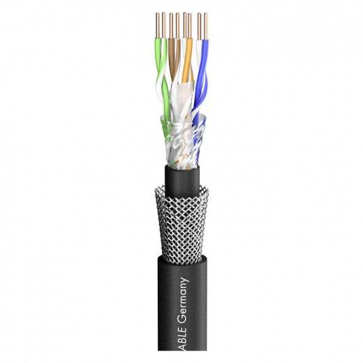 Sommer Cable 580-0201 Câble réseau CAT 6 S/UTP noir Marchandise vendue au mètre