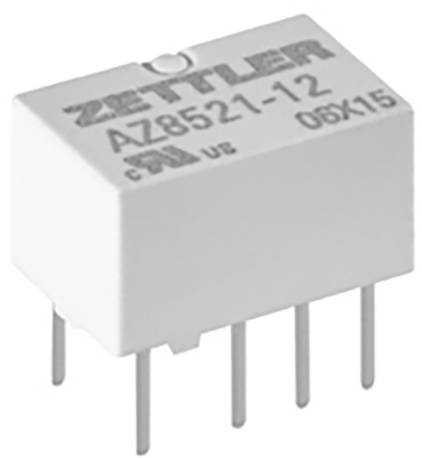 Zettler Electronics AZ8521-12 Relais pour circuits imprimés 12 V/DC 2 A 2 inverseurs (RT)