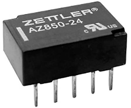 Zettler Electronics AZ850-5 Relais pour circuits imprimés 5 V/DC 1 A 2 inverseurs (RT)
