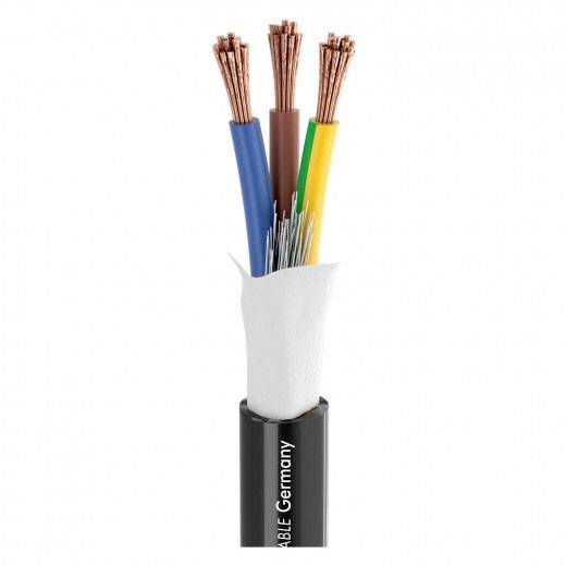Sommer Cable 700-0241-0325AQ Câble d'installation 3 x 2.5 mm² noir Marchandise vendue au mètre