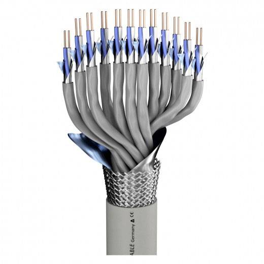 Sommer Cable 100-1156-12C Câble de signal 24 x 0.26 mm² gris Marchandise vendue au mètre