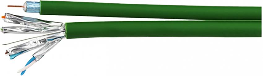 Kathrein LCH 120/100m SAT, réseau informatique Cordon Câble coaxial/LAN 100.00 m câble jumeau 95 dB 75 Ω