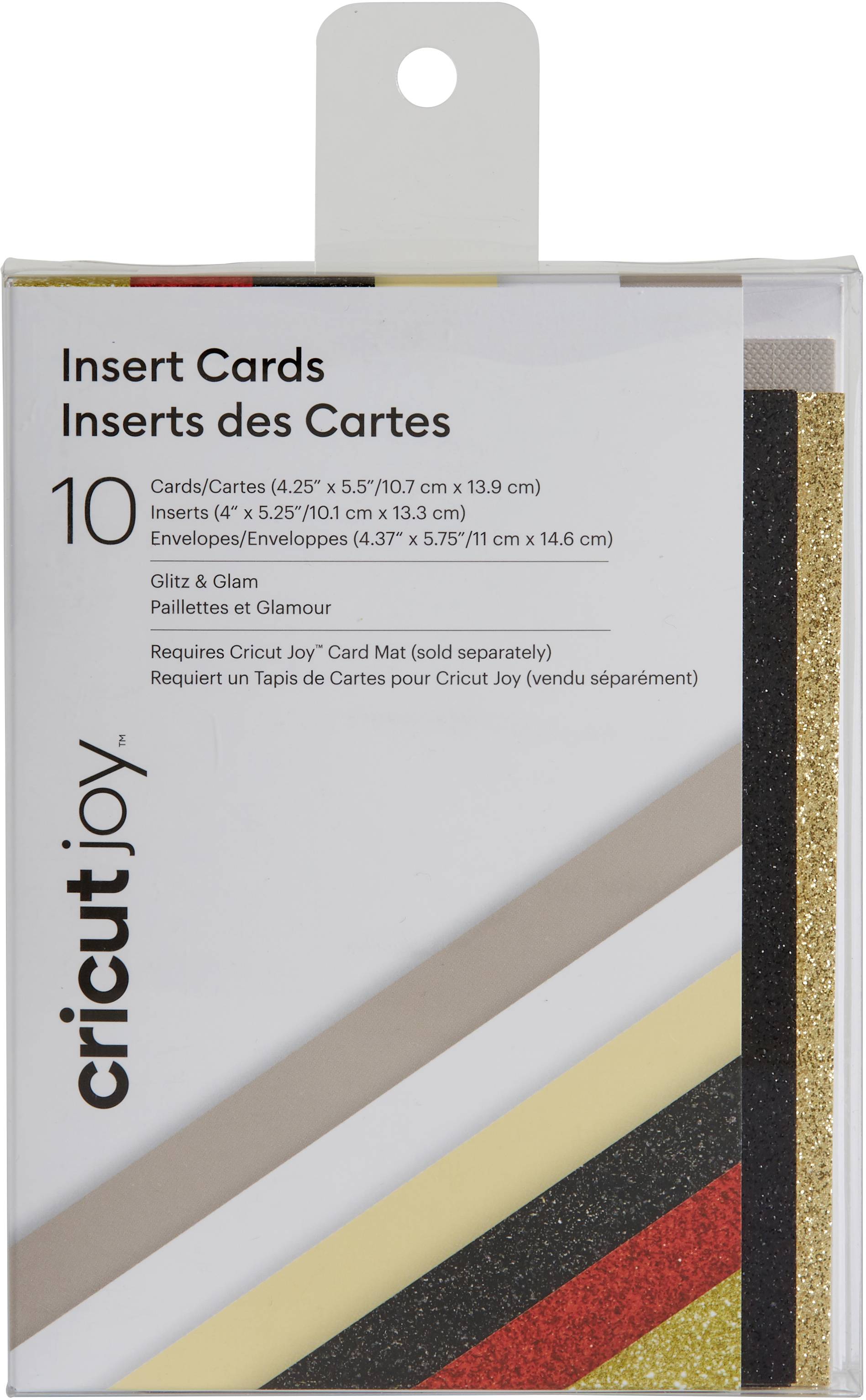Cricut Glitzer & Glam Set de cartes taupe, crème, blanc