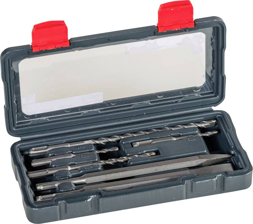 kwb 109166 acier 40CR Jeu de burins 6 pièces 5 mm, 6 mm, 8 mm, 10 mm SDS-Plus 1 set