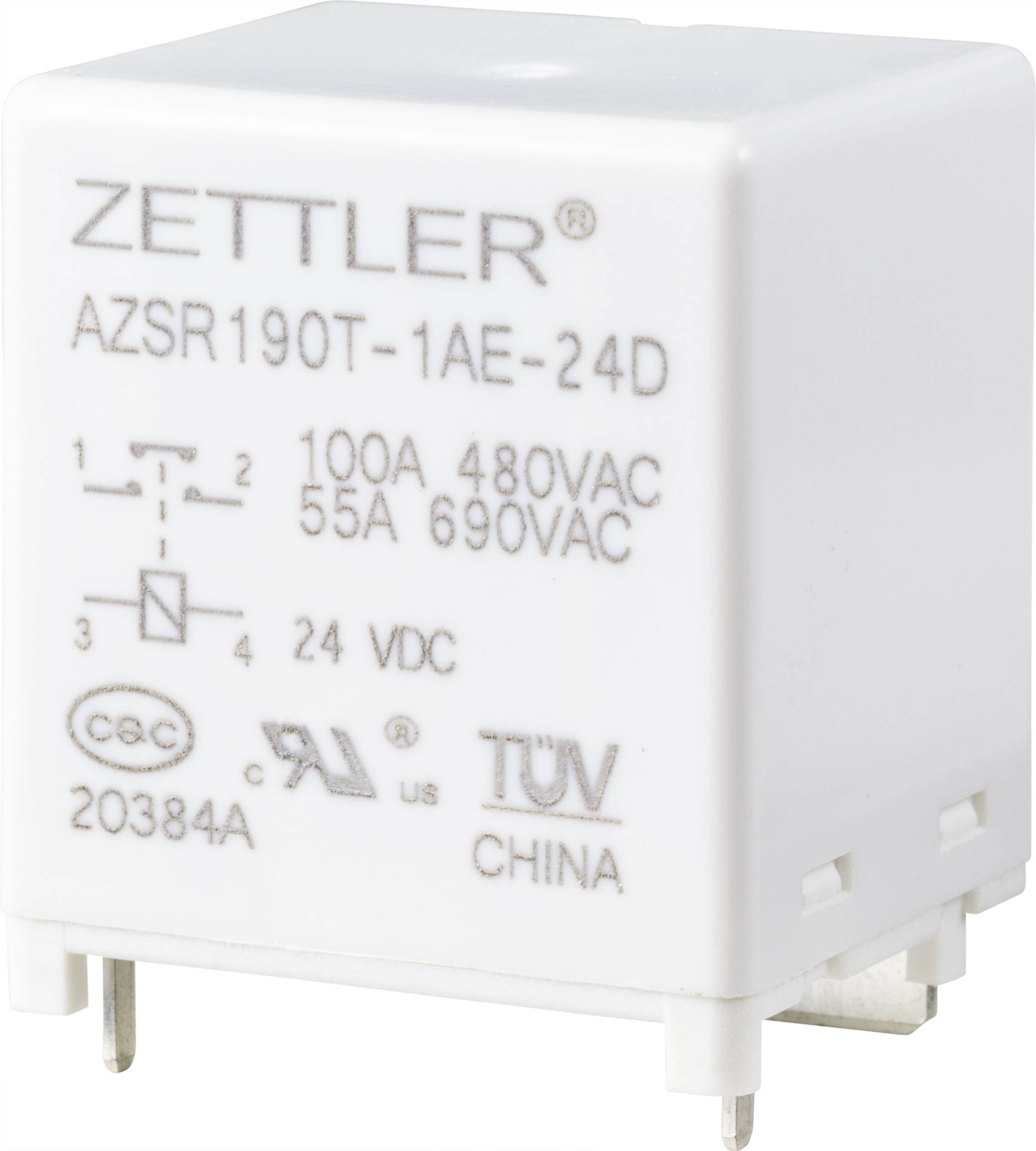 Zettler Electronics AZSR190T-1AE-24D Relais de puissance 24 V/DC 100 A 1 NO (T) 1 pc(s)