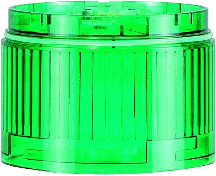 Un couvercle en plastique transparent vert avec un design strié, probablement destiné à un conteneur ou une bouteille.