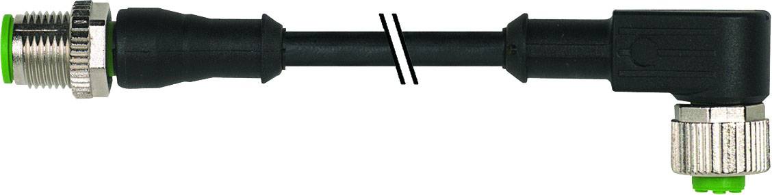 Murrelektronik 7000-40121-6340250 Connecteur confectionné pour capteurs/actionneurs M12 x 1 mâle, droit, femelle, coudé 2.50