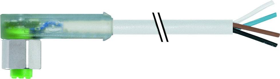 Un câble avec des extrémités dénudées et une fiche de connexion transparente, utilisé pour relier des composants électriques.