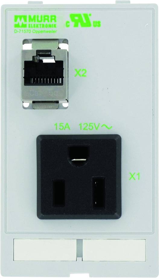 Insert combiné 1 pièce USA NEMA 5-15 1xRJ45 femelle/femelle Modlink MSDD Murrelektronik Contenu: 1 pc(s)