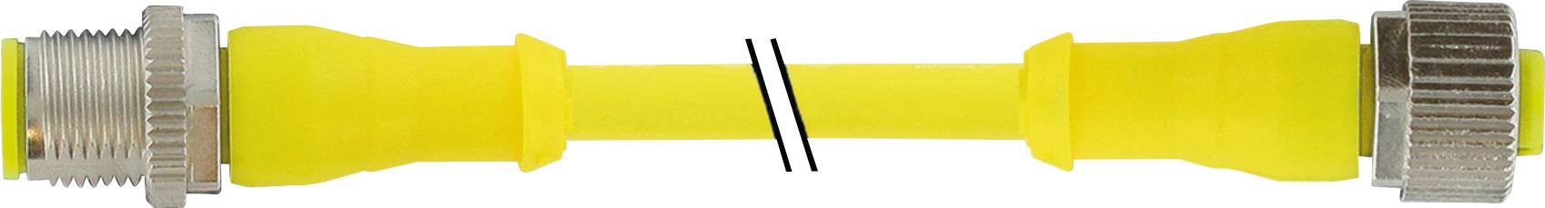 Raccord de tuyau de gaz jaune avec des embouts métalliques argentés aux deux extrémités ; pour une installation de gaz sûre et fiable.