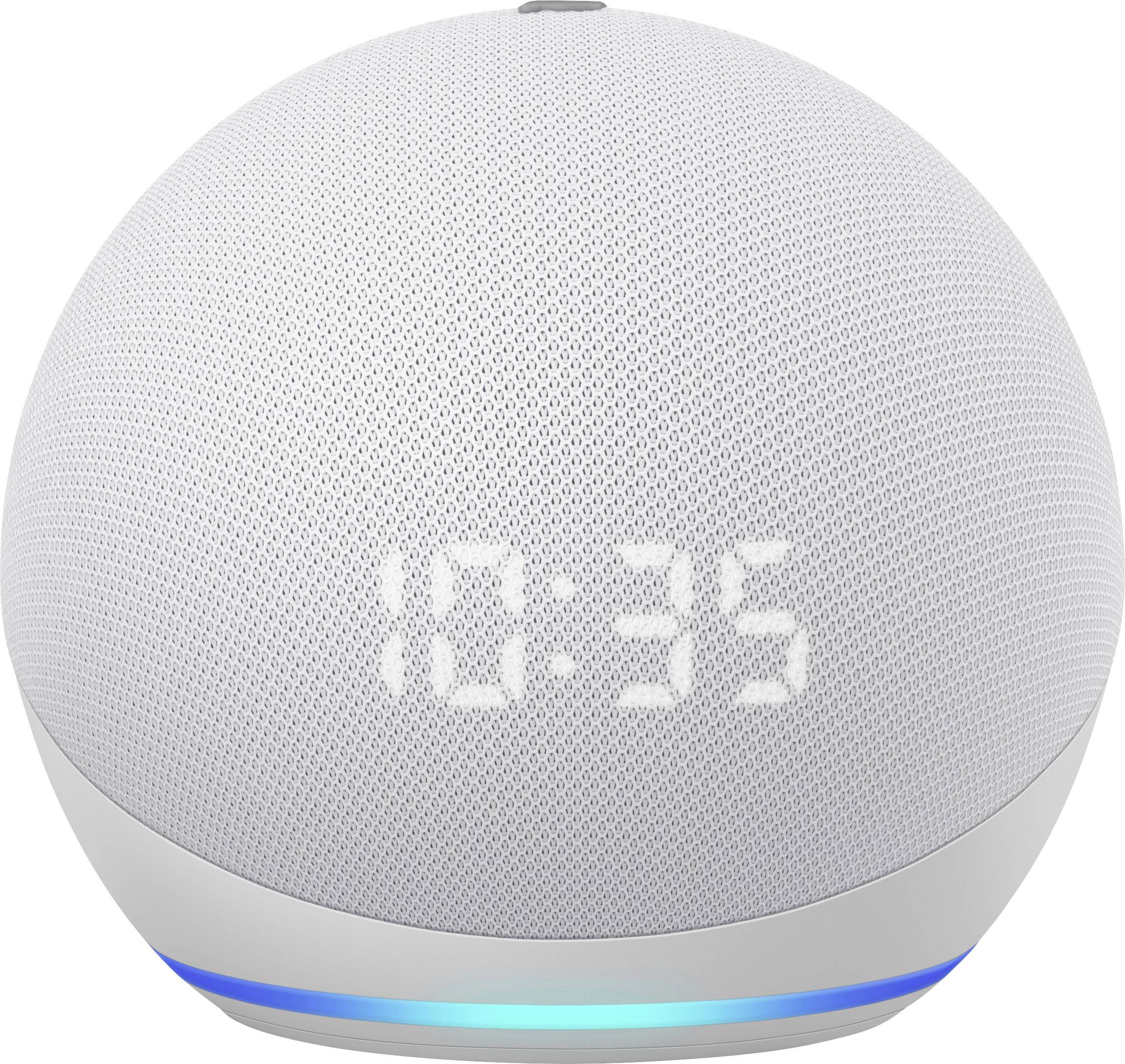 amazon echo Echo Dot (4. Generation) mit Uhr Assistant vocal blanc
