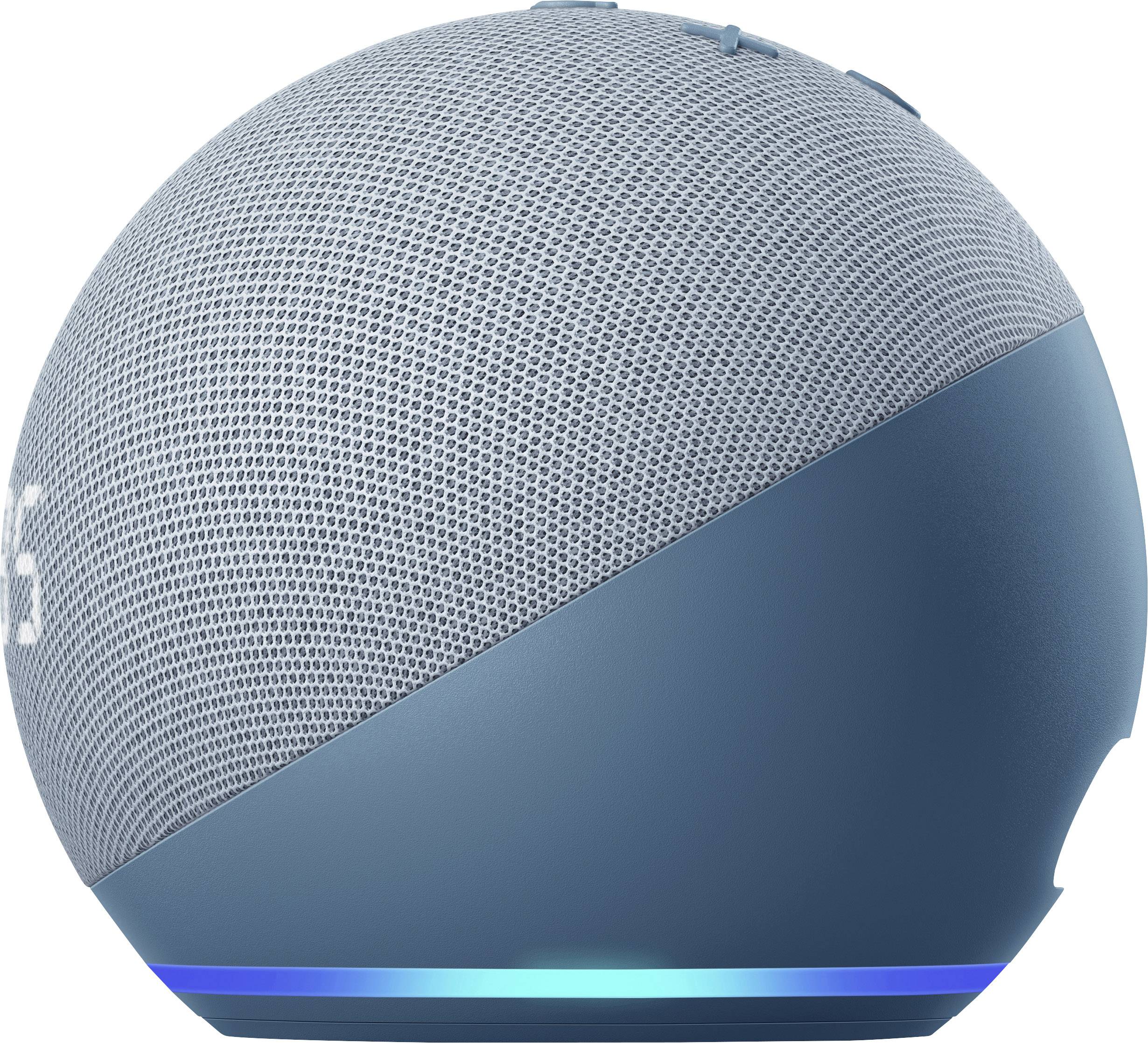 amazon echo Echo Dot (4. Generation) mit Uhr Assistant vocal bleu-gris