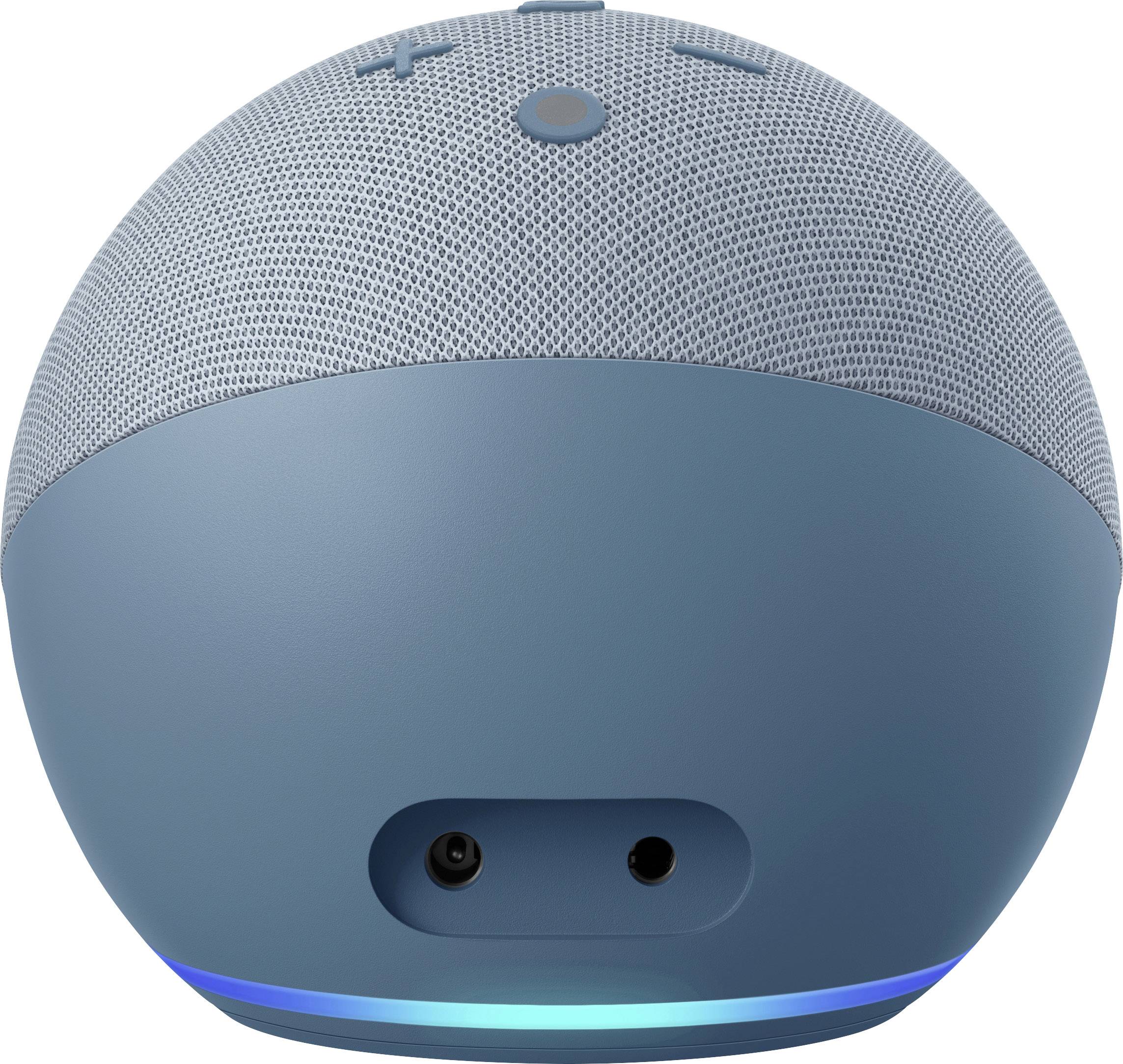 amazon echo Echo Dot (4. Generation) mit Uhr Assistant vocal bleu-gris