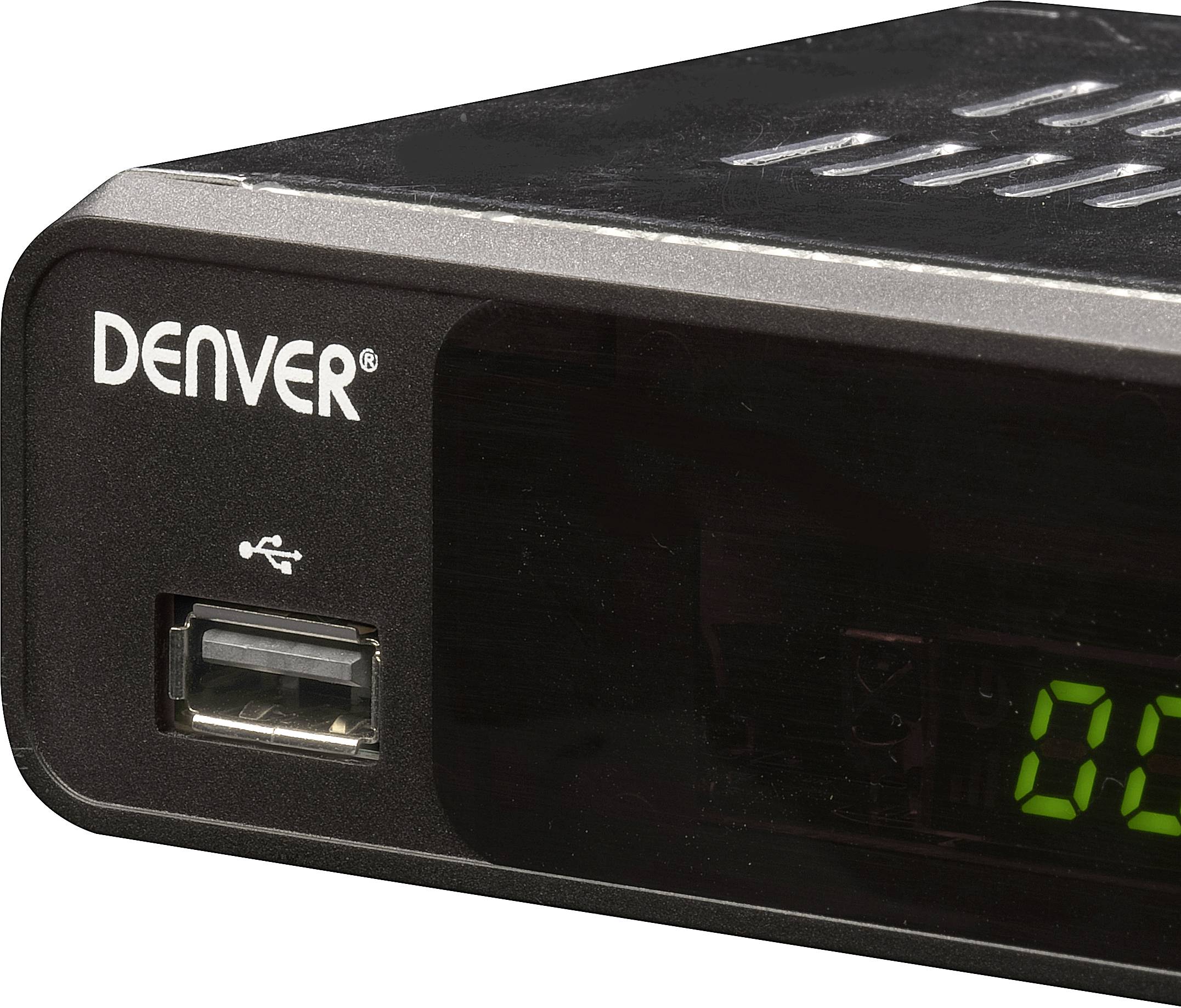 Denver DVBS-206HD Récepteur SAT HD USB à l'avant Nombre de tuners: 1