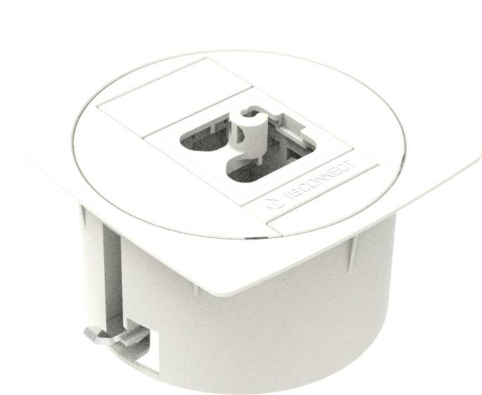 IB Connect 46100002/1 1 pièce Boîtier vide encastré pour plancher blanc