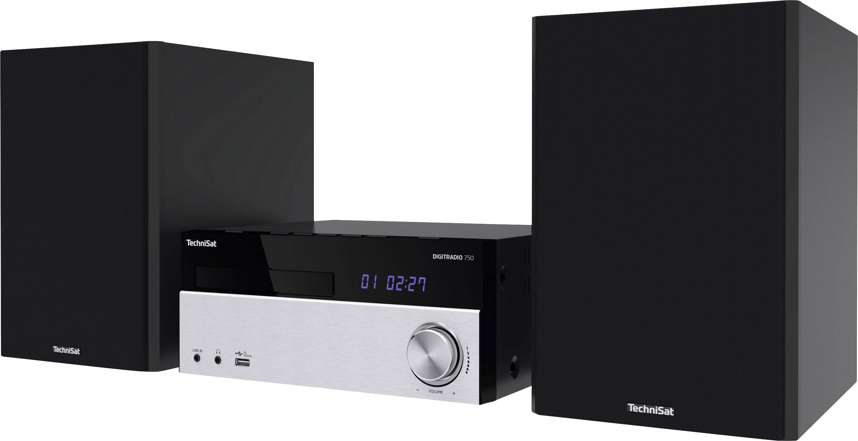 TechniSat DIGITRADIO 750 Chaîne stéréo AUX, Bluetooth, CD, DAB+, FM, USB, avec télécommande, avec caisson d'enceinte, Spotify 2