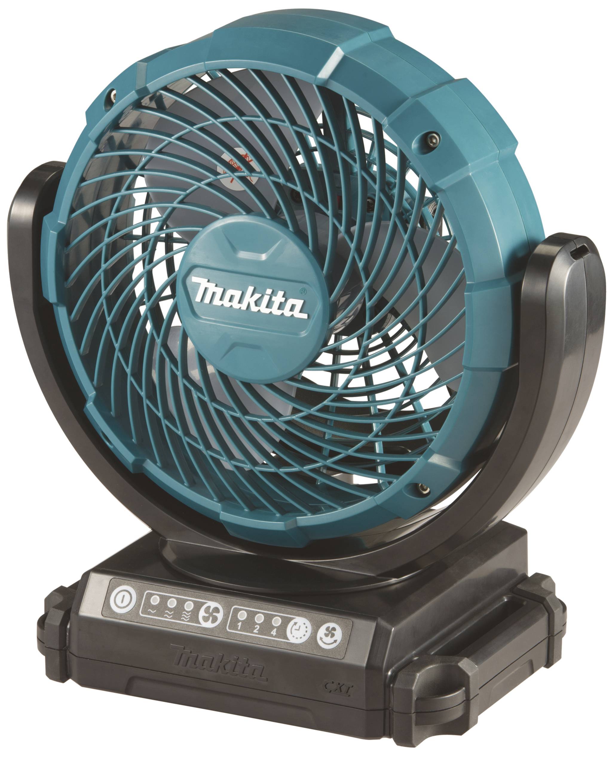 Makita Ventilateur de sol (Ø x H) 180 mm x 284 mm turquoise, noir oscillant