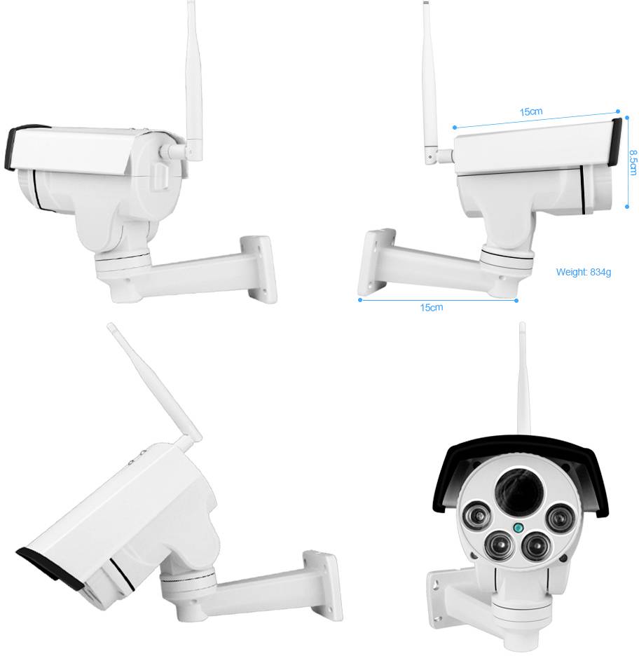 PTZ50CW B & S Technology Ethernet, Wi-Fi IP Caméra de surveillance 2560 x 1920 pixels