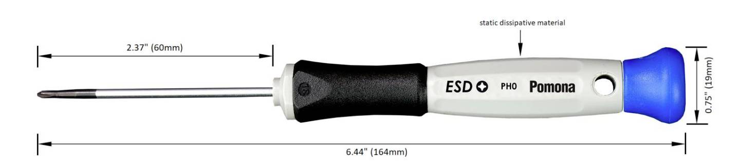 Pomona Electronics ESDSET6 antistatique (ESD) Jeu de tournevis 6 pièces