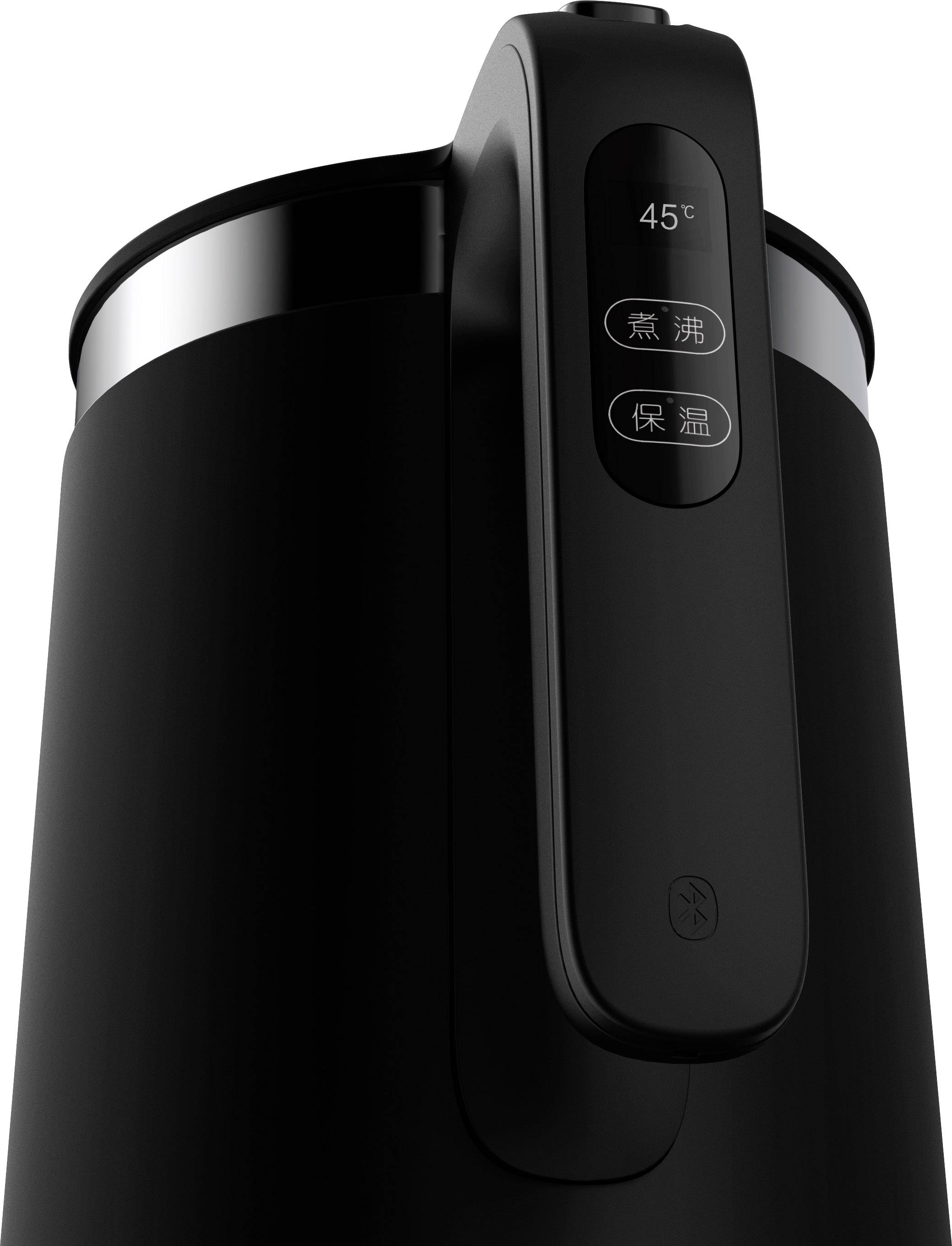 Viomi Smart Kettle Black Bouilloire sans fil, commandable par application, avec écran noir