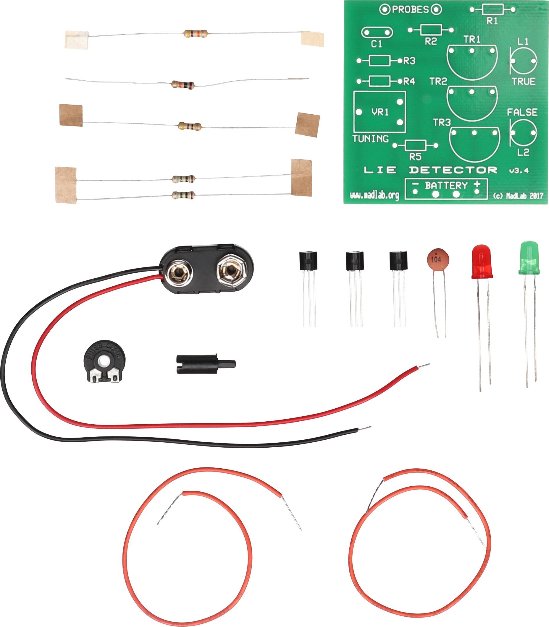 Whadda WSG106 Détecteur de mensonges Modèle (kit/module): kit à monter 9 V